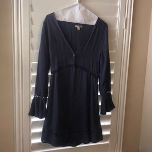 Button up rayon dress.